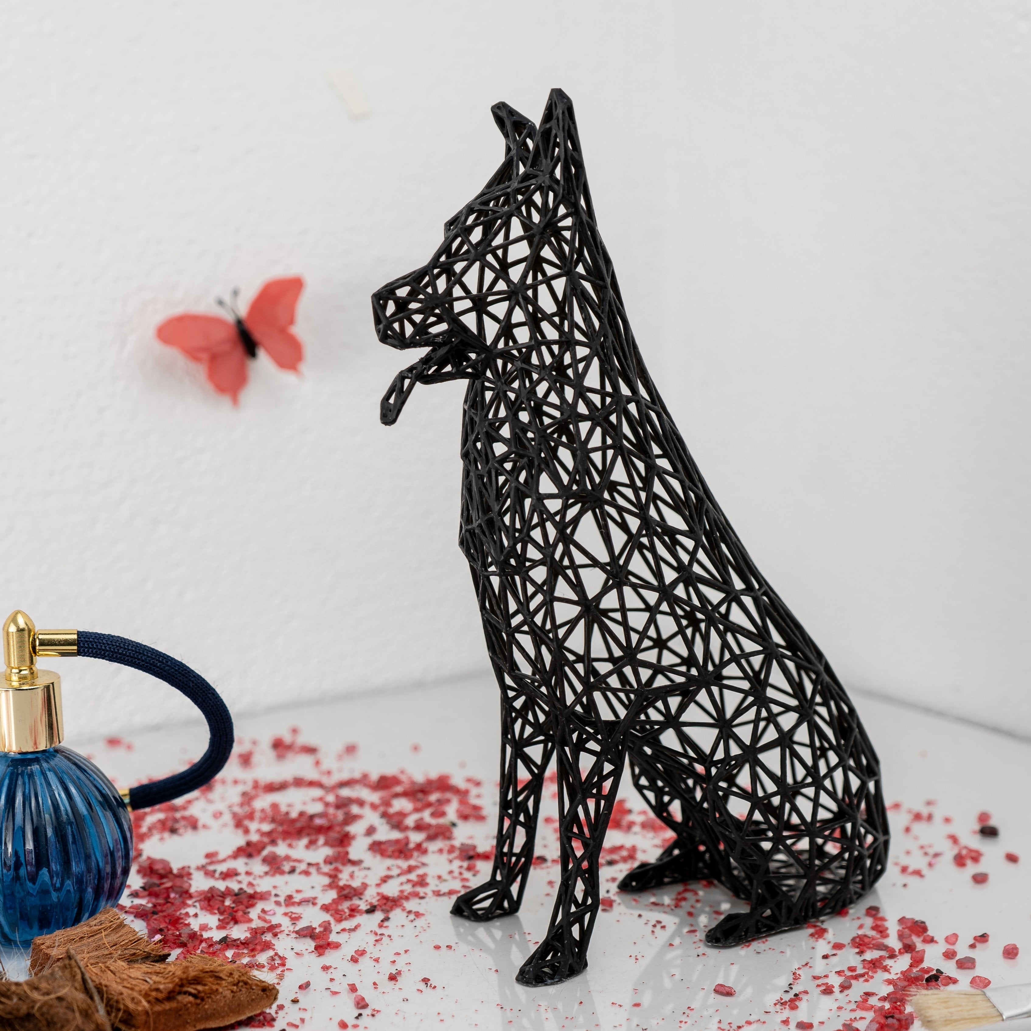 German Shephard Sculpture-0