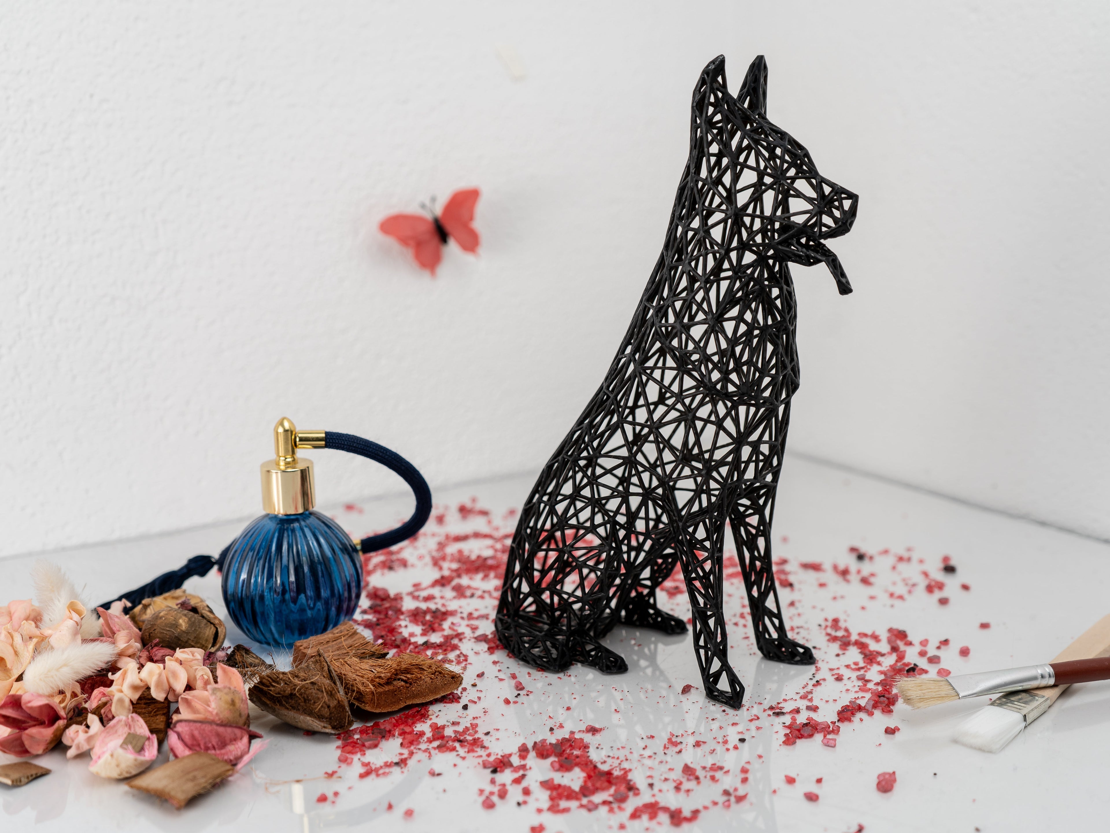 German Shephard Sculpture-3