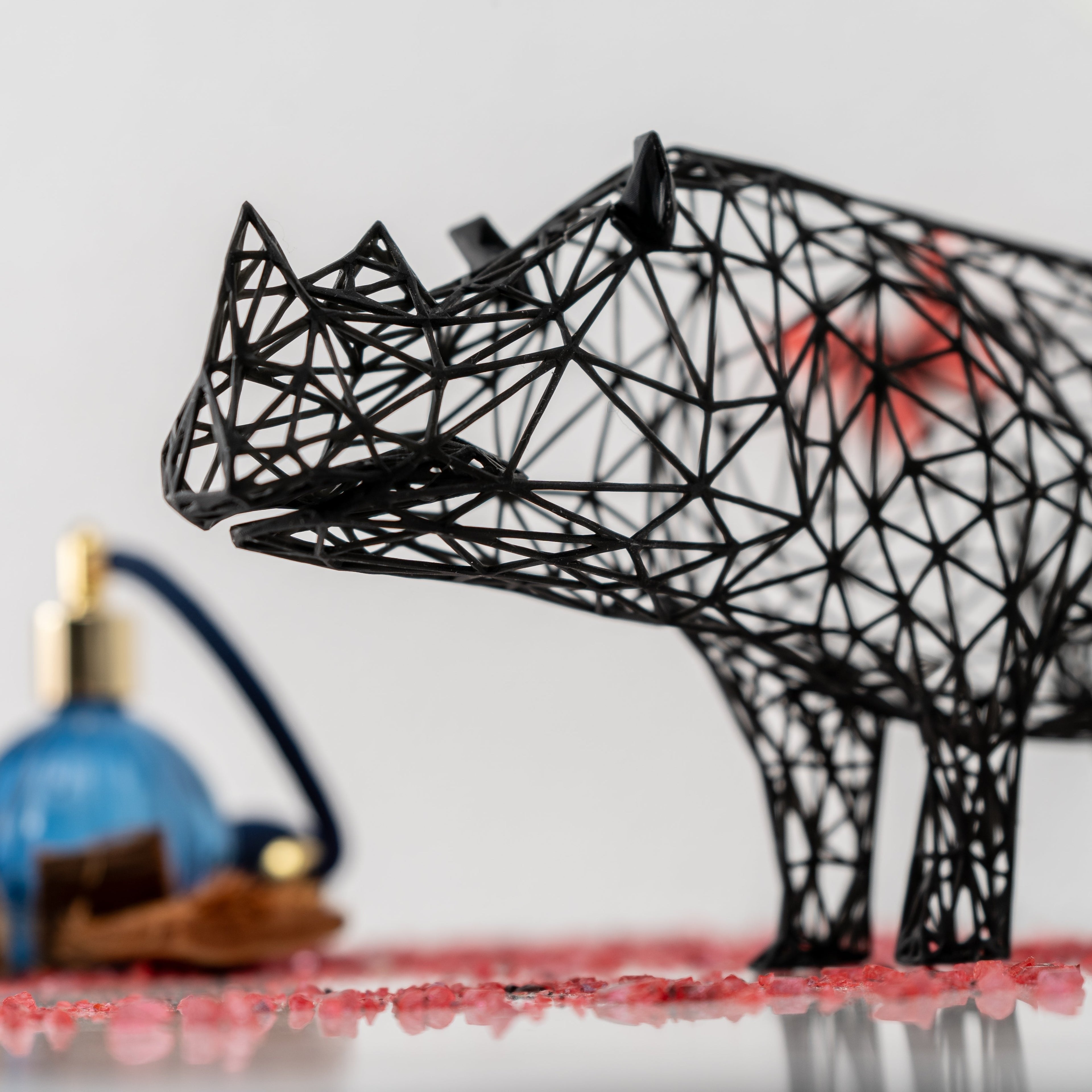 Modern Rhino Sculpture-0
