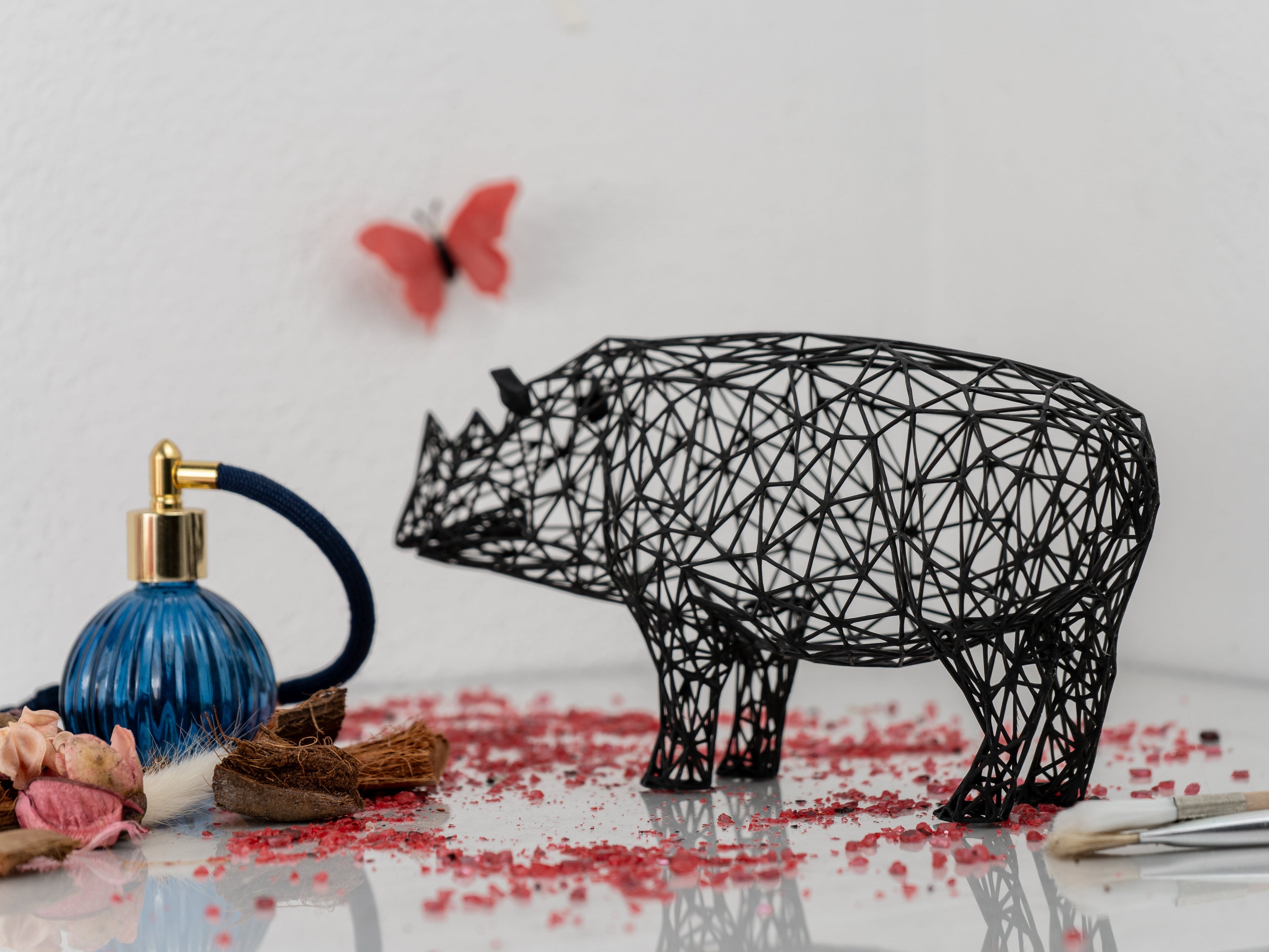 Modern Rhino Sculpture-3