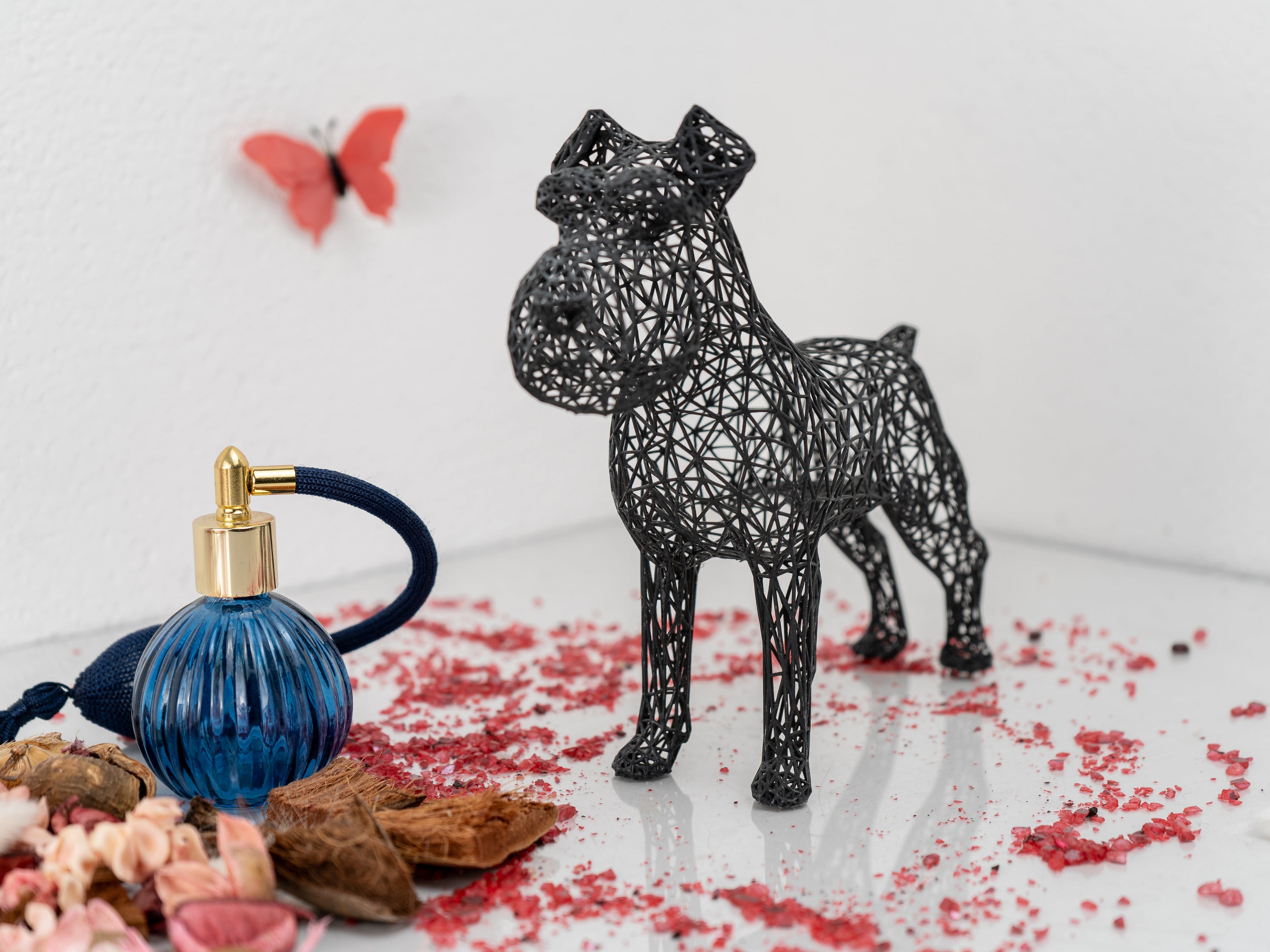 Miniature Schnauzer Wireframe Sculpture-2
