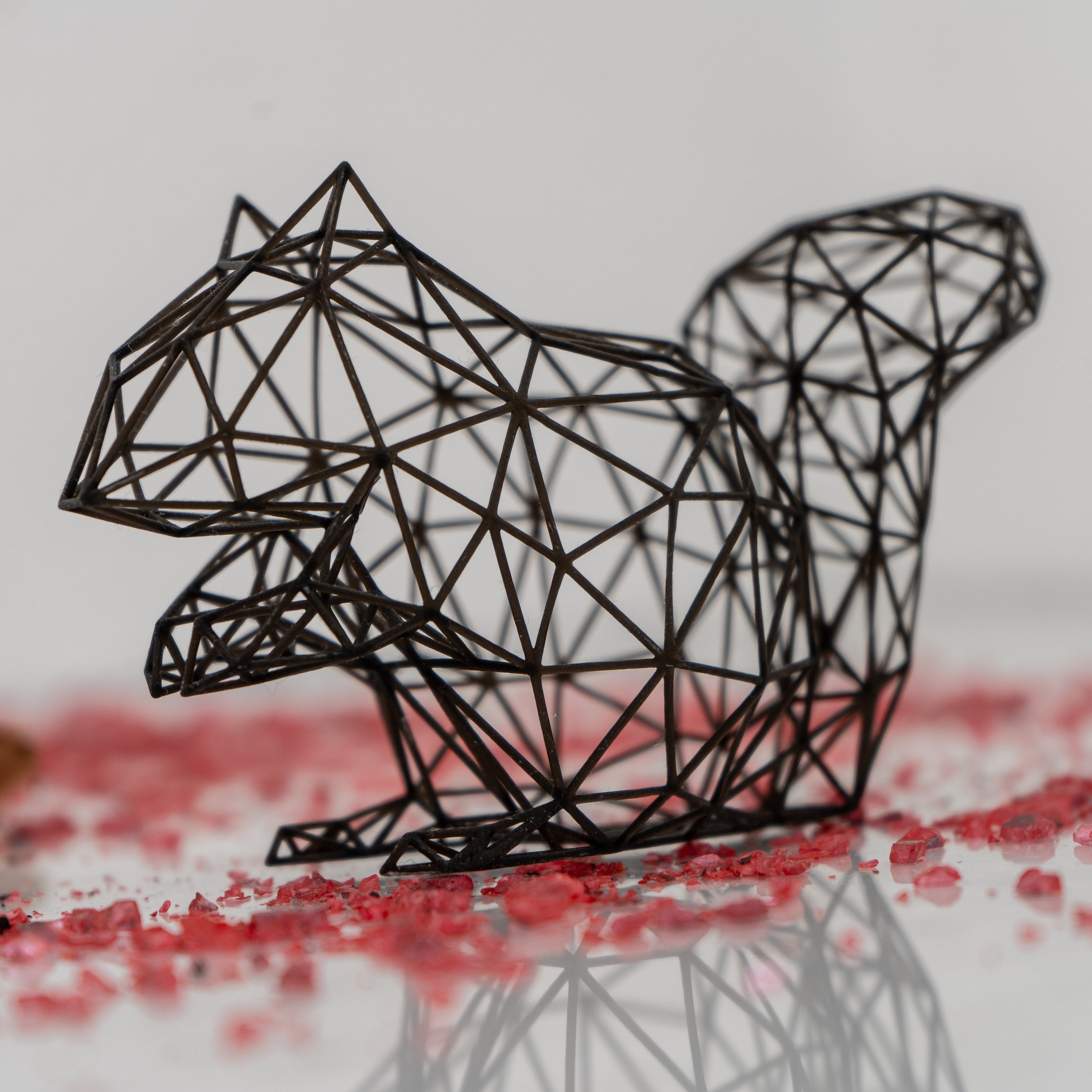 Enchanting Squirrel Wire Decor Sculpture-0